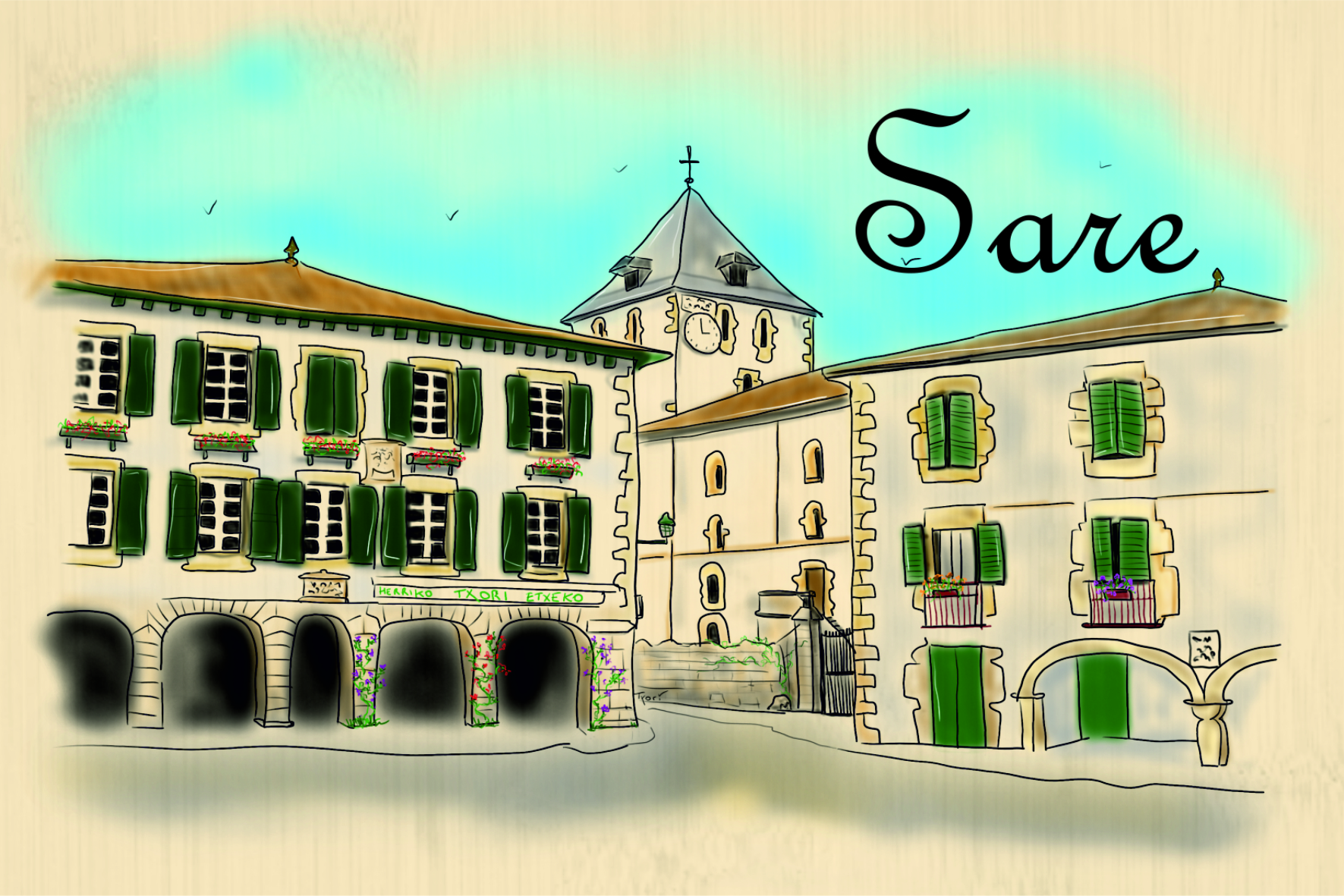 Pyrénées Atlantiques - Sare Village
