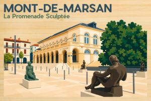 Landes - Mont de Marsan La Promenade Sculptée