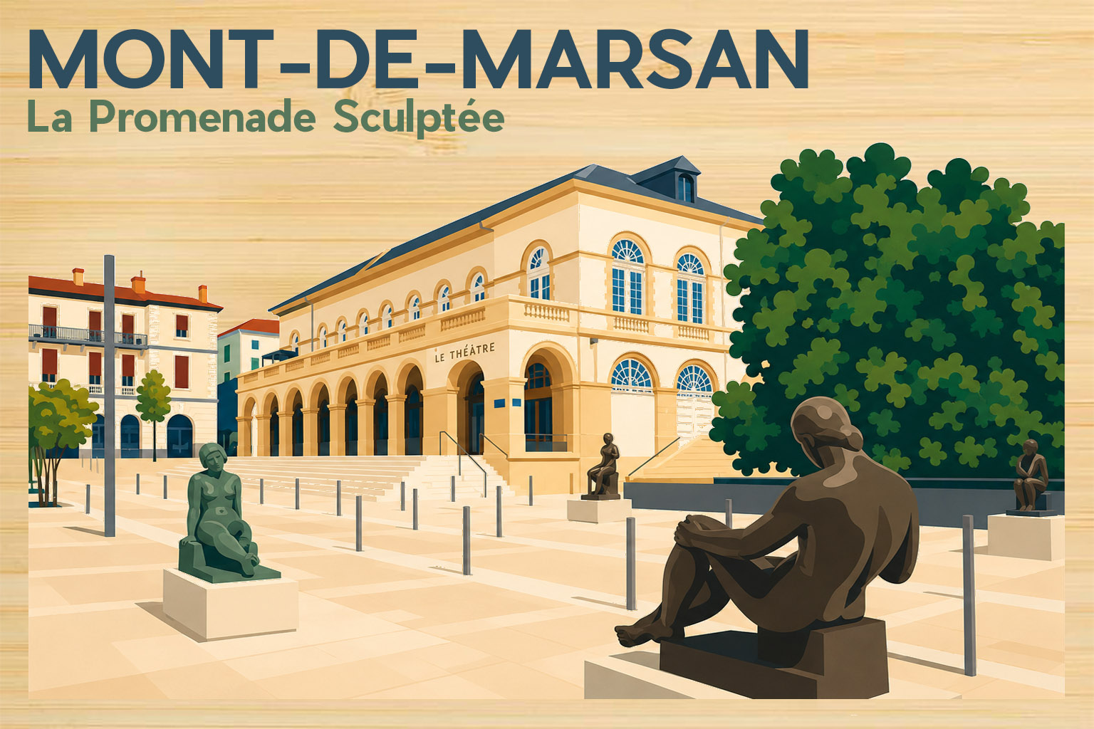 Landes - Mont de Marsan La Promenade Sculptée