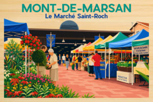 Landes - Mont de Marsan Le Marché Saint-Roch
